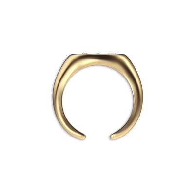 'Zodiac' Diamond Signet Ring, Cancer