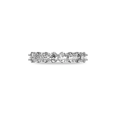 Abgeschrägter Pavé-Diamant-Bandring 