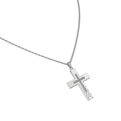 Pendentif croix en diamant Signature Triad 