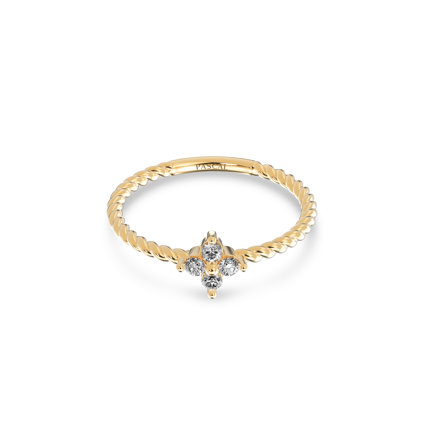 Lucky Clover Diamond Ring