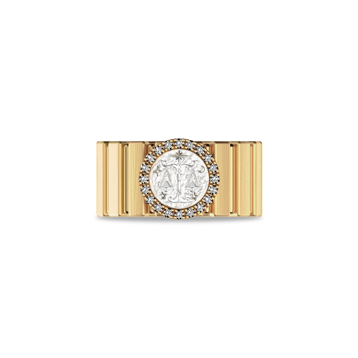 'Zodiac' Diamond Band Ring, Libra