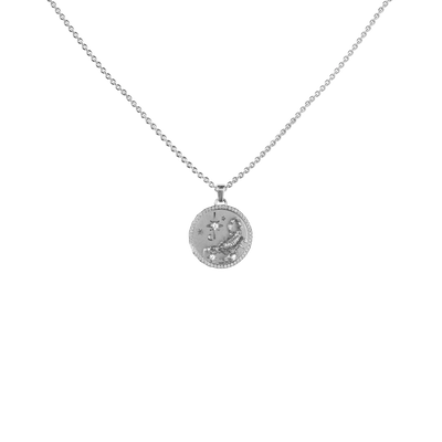 Scorpio Amulet Pendant With Pave Diamond Rim