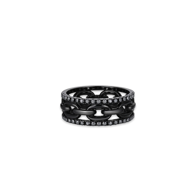 Fusion Black Diamond Ring - PASCAL