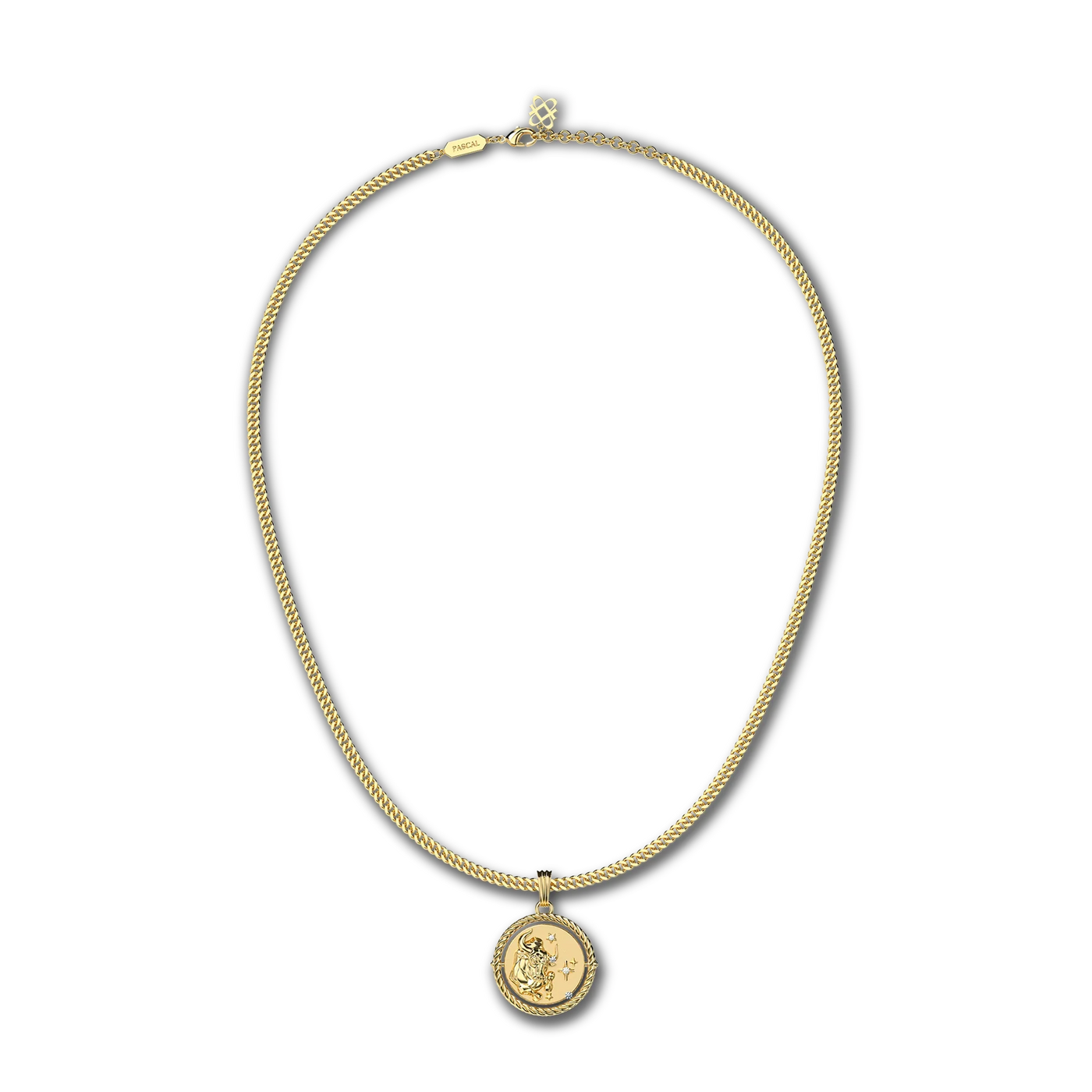 Collar de diamante Sagitario reversible