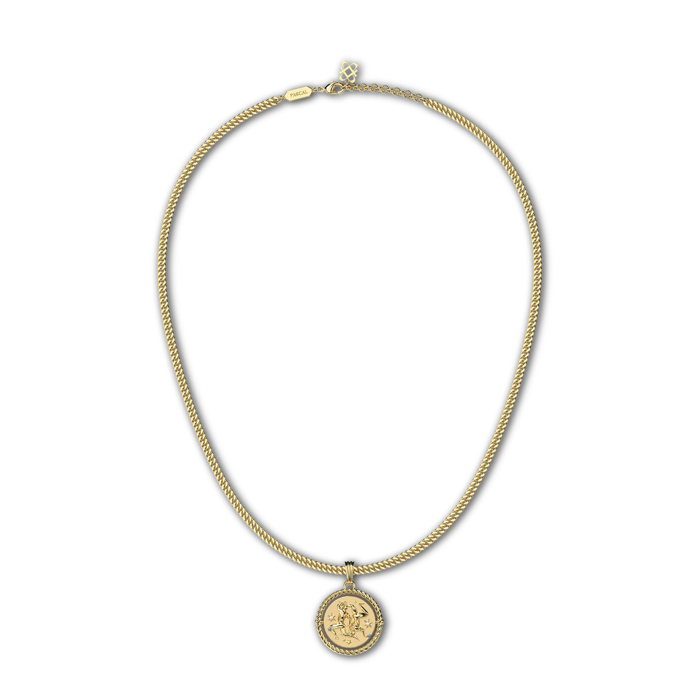 Collar de diamante Sagitario reversible