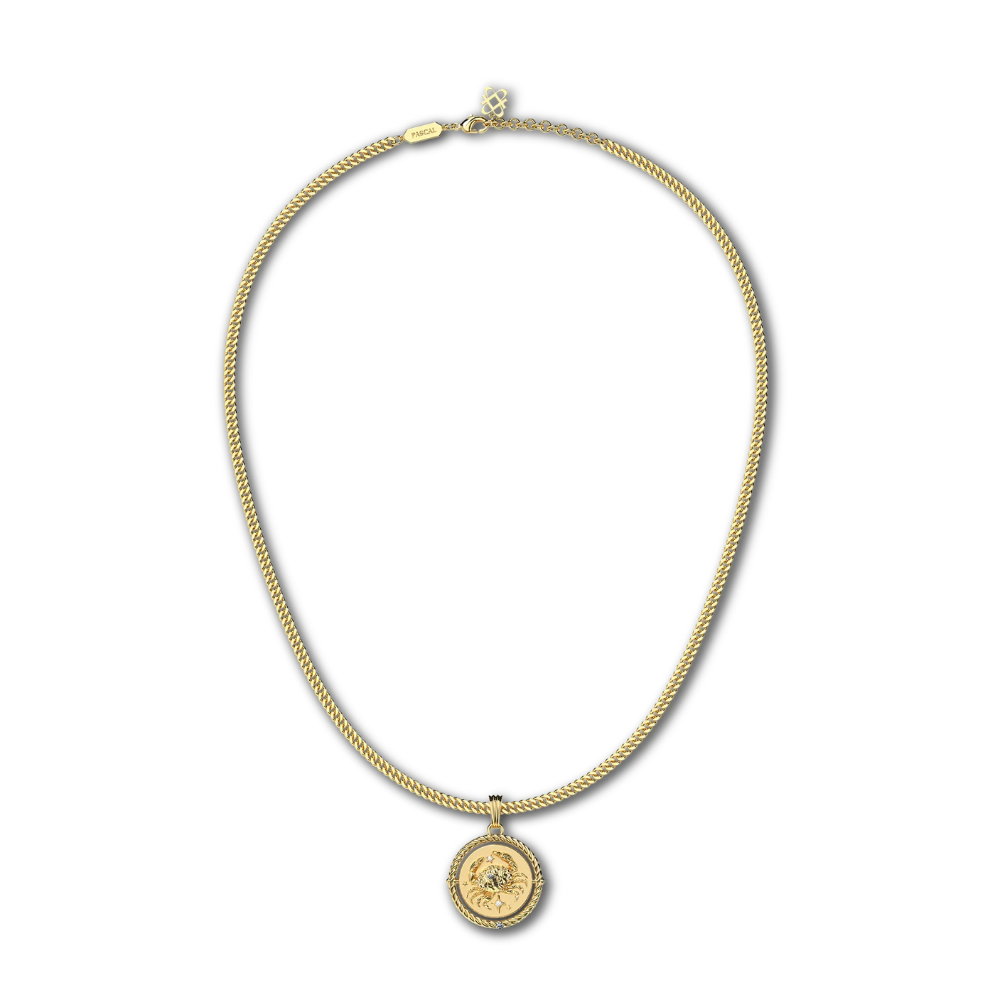 Collar de diamante Sagitario reversible