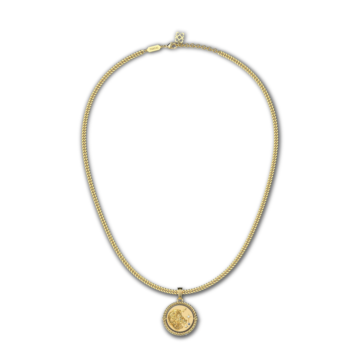 Collar de diamante Sagitario reversible