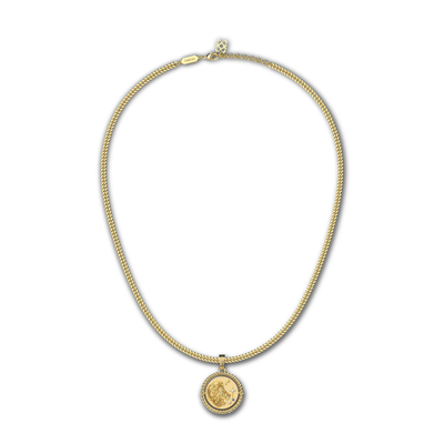 Collar de diamante Sagitario reversible