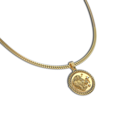 Collar de diamante Sagitario reversible