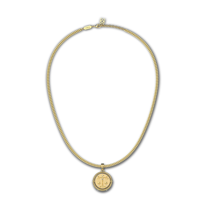 Collar de diamante Sagitario reversible