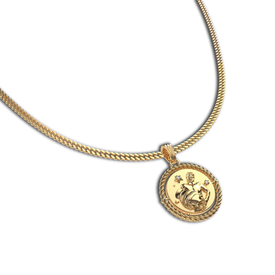 Collar de diamante Sagitario reversible