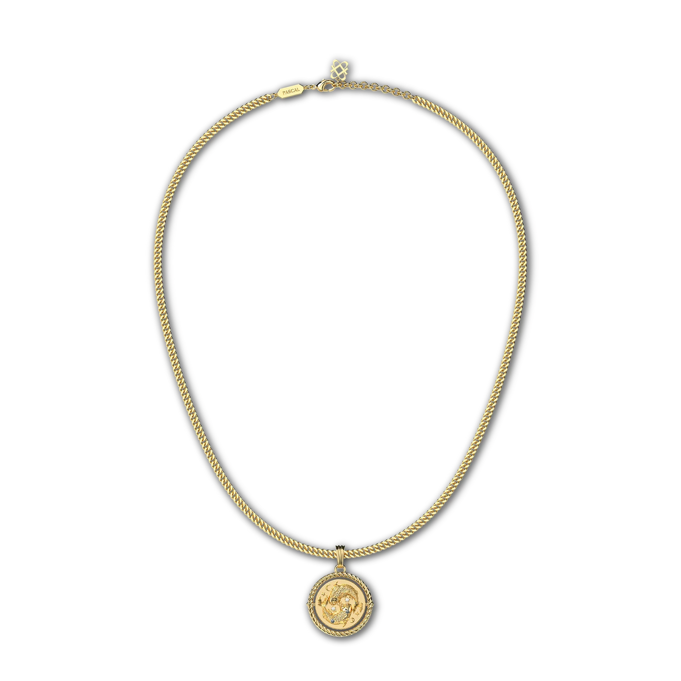 Collar de diamante Sagitario reversible