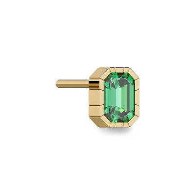 Pendientes de botón de piedra preciosa "Oasis Costero"