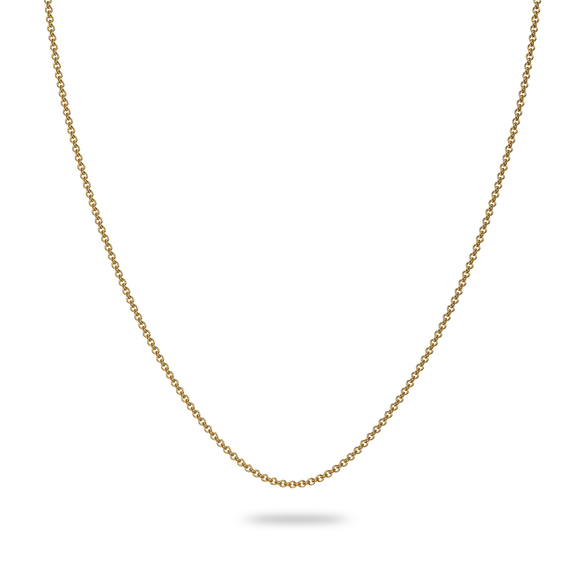 Hoop Chain, 2mm - PASCAL#color_18k-yellow-gold-vermeil