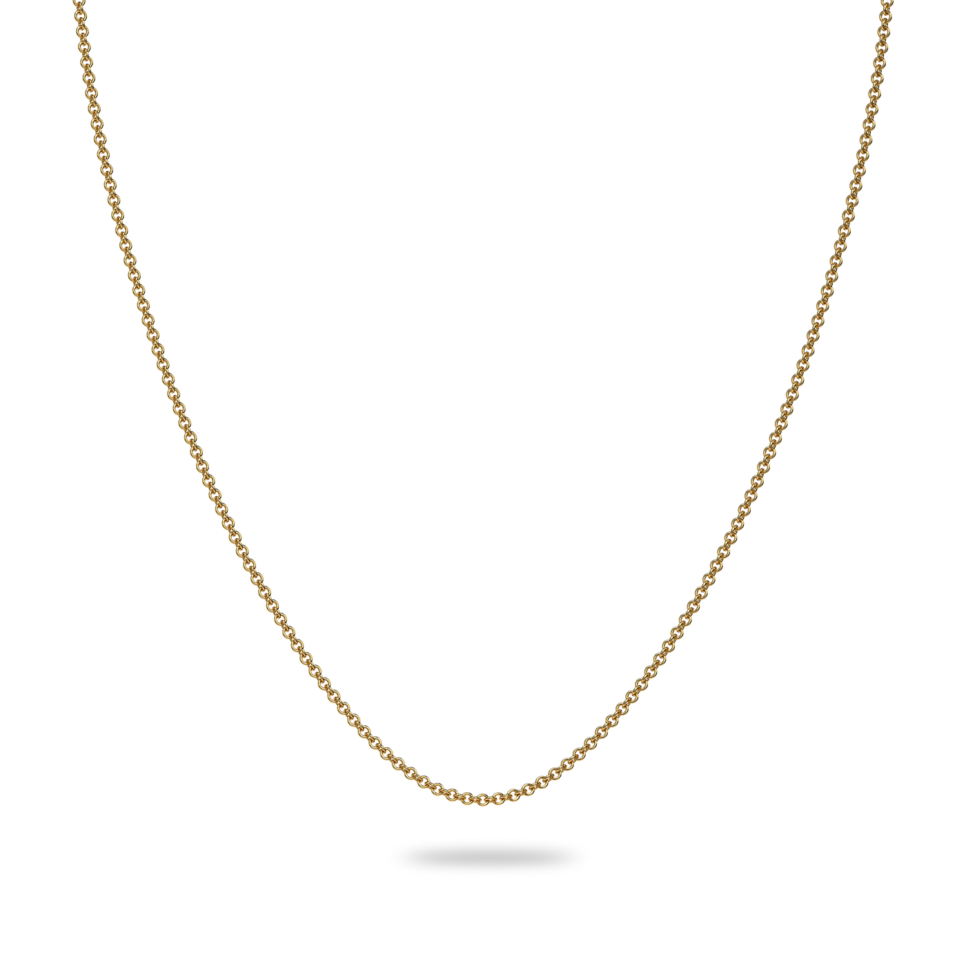 Hoop Chain, 2mm - PASCAL#color_18k-yellow-gold-vermeil