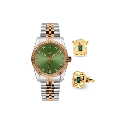 Tidlös klassisk diamantklocka presentset