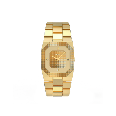 Achteckiges Clou de Paris Diamant-Uhr-Geschenkset