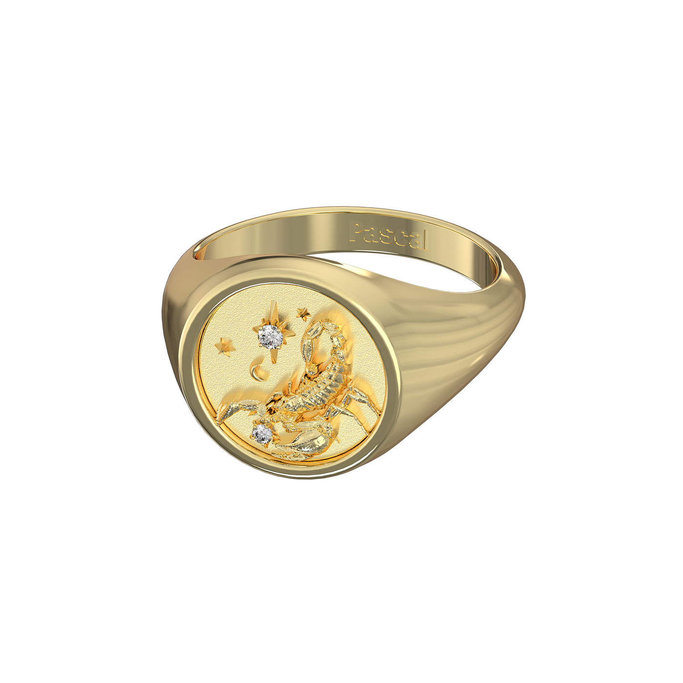 Scorpio Small Signet Ring