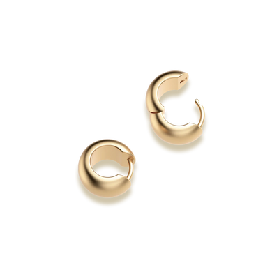 Pendientes pequeños de aro grueso