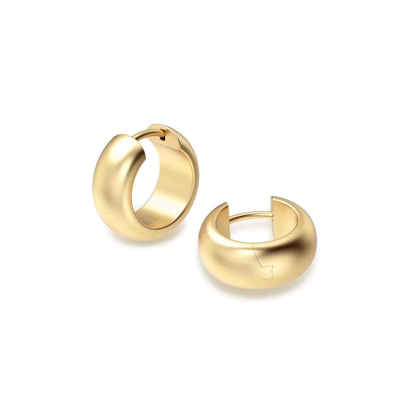 Boucles d'oreilles créoles moyennes épaisses