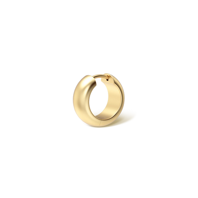 Boucles d'oreilles créoles moyennes épaisses