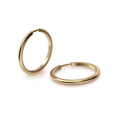 Orecchini a cerchio grandi e sottili
