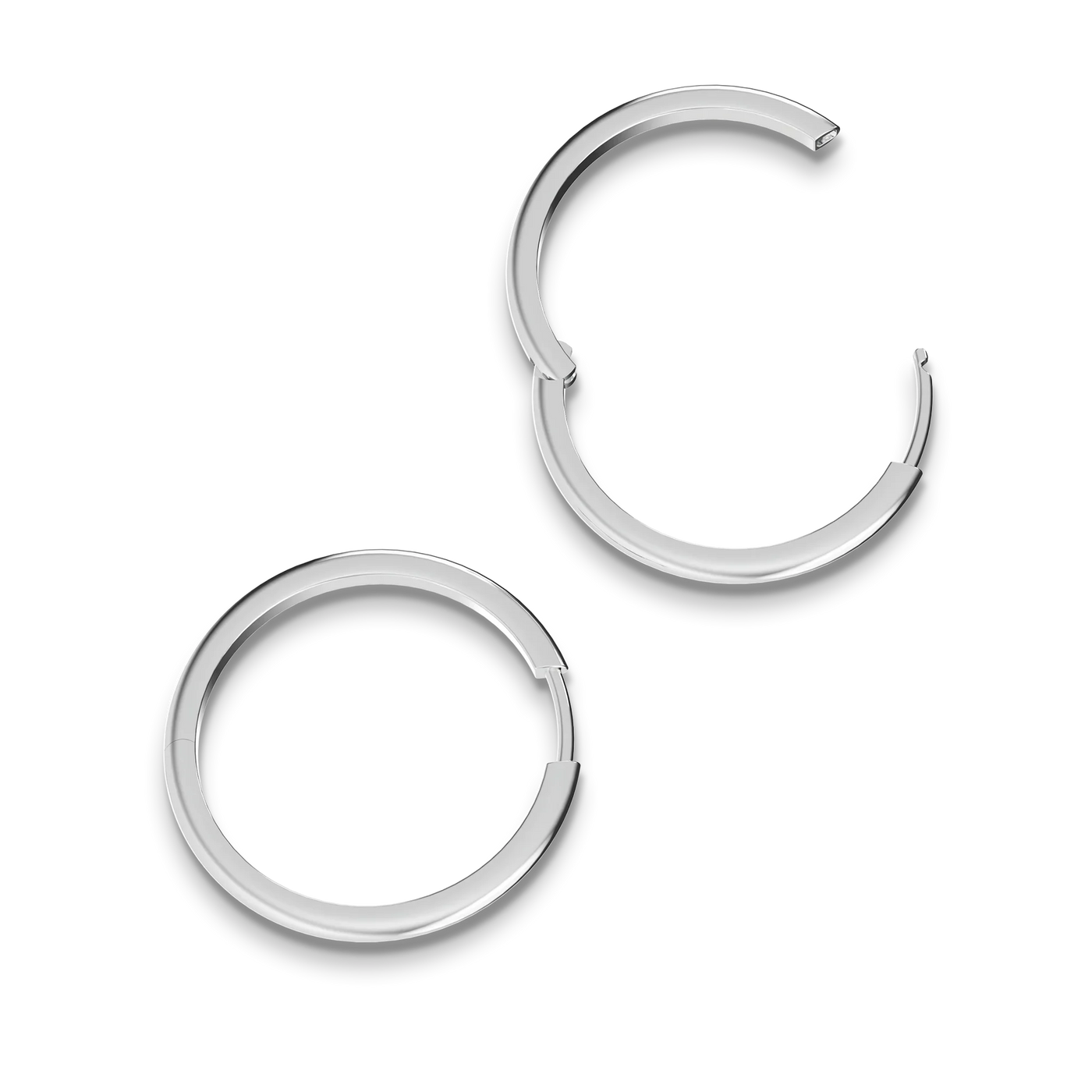 Orecchini a cerchio grandi e sottili