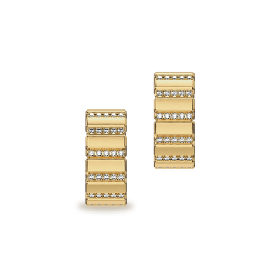 Boucles d'oreilles créoles en diamant 'Parthènope'