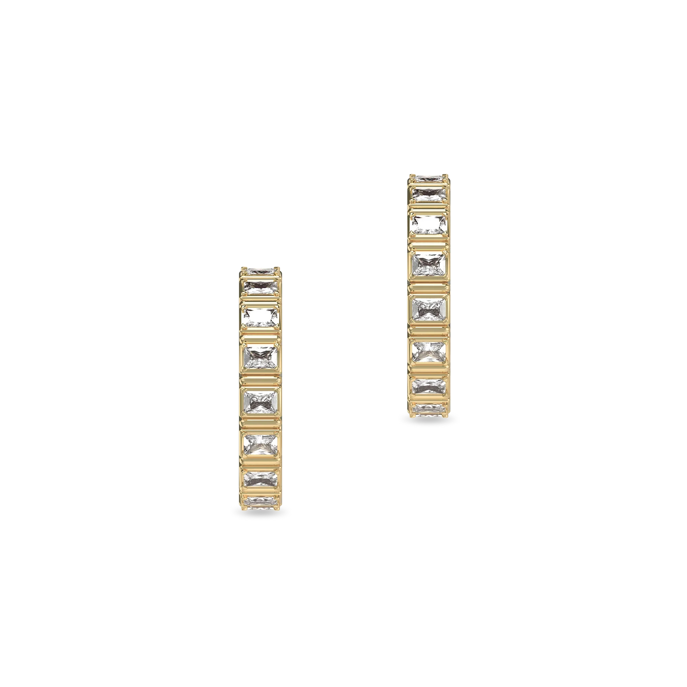 Pendientes de aro con piedra preciosa 'Parthènope'