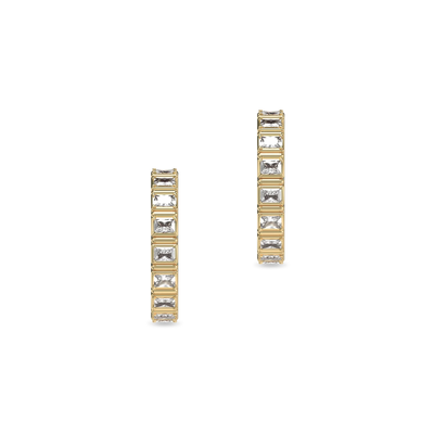 Pendientes de aro con piedra preciosa 'Parthènope'