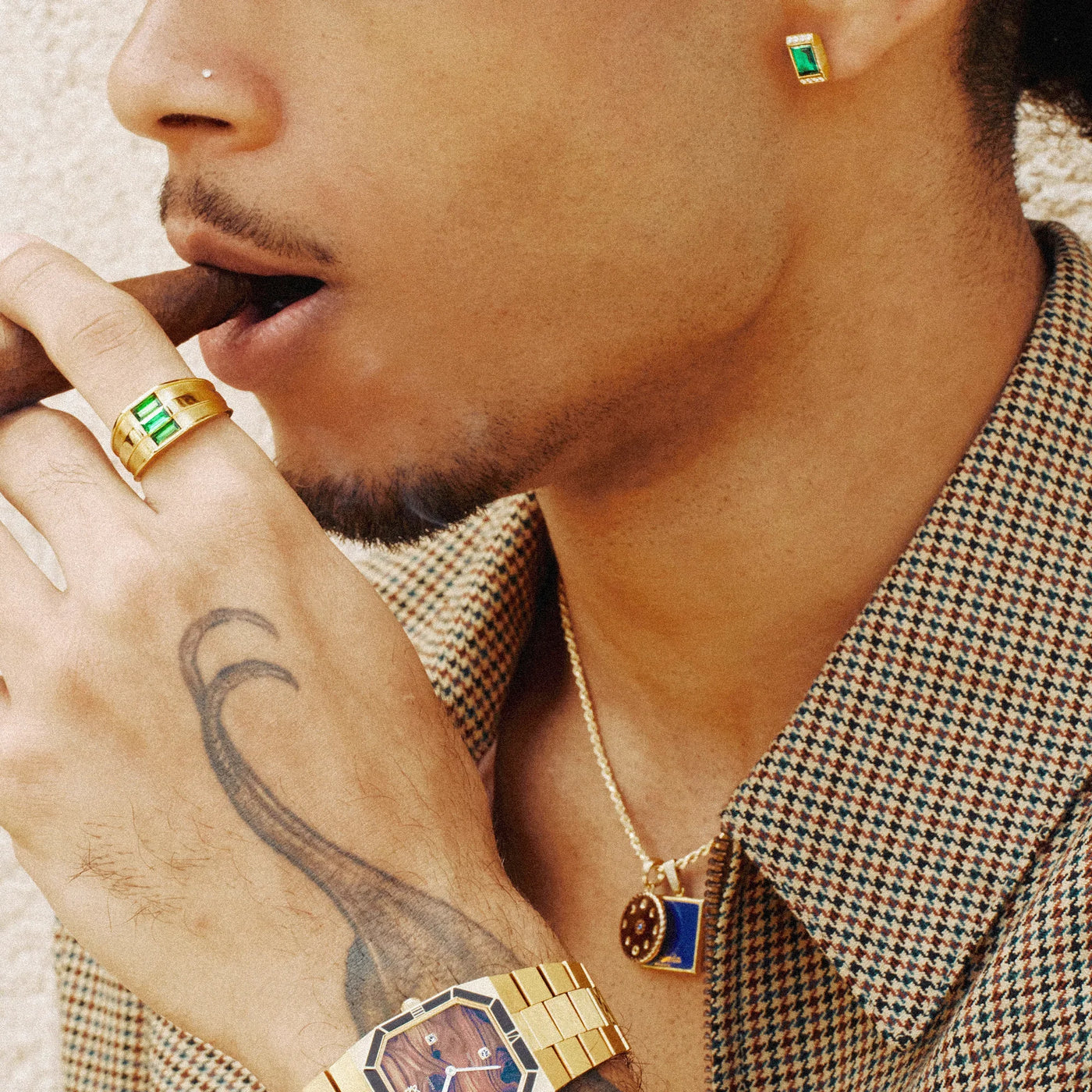 'Parthènope' diamantörhängen