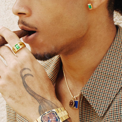 'Parthènope' diamantörhängen