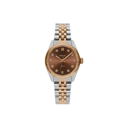 Zeitloses klassisches Diamant-Uhr-Geschenkset