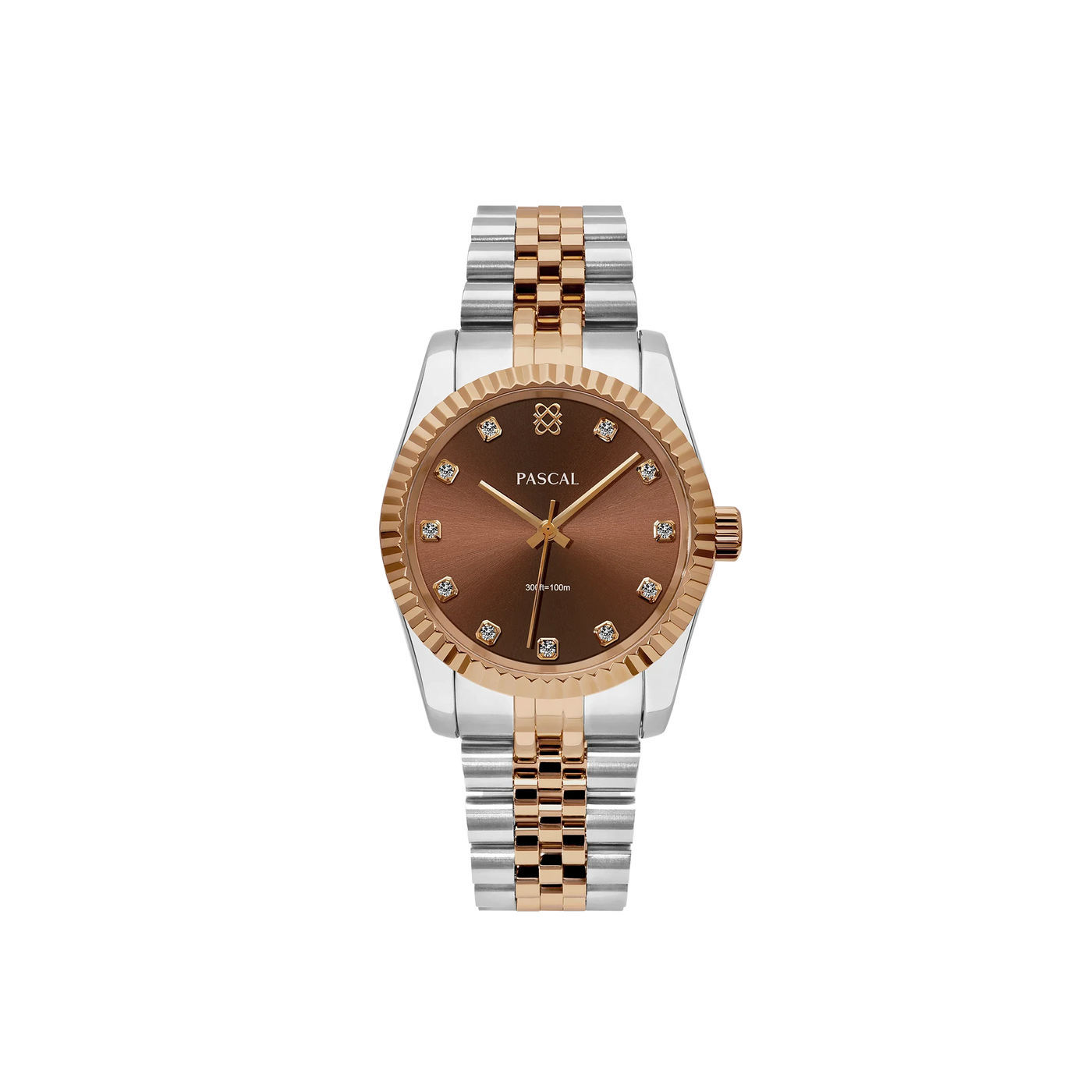 Zeitloses klassisches Diamant-Uhr-Geschenkset