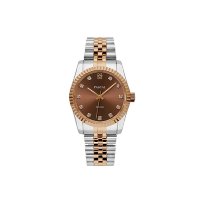 Zeitloses klassisches Diamant-Uhr-Geschenkset