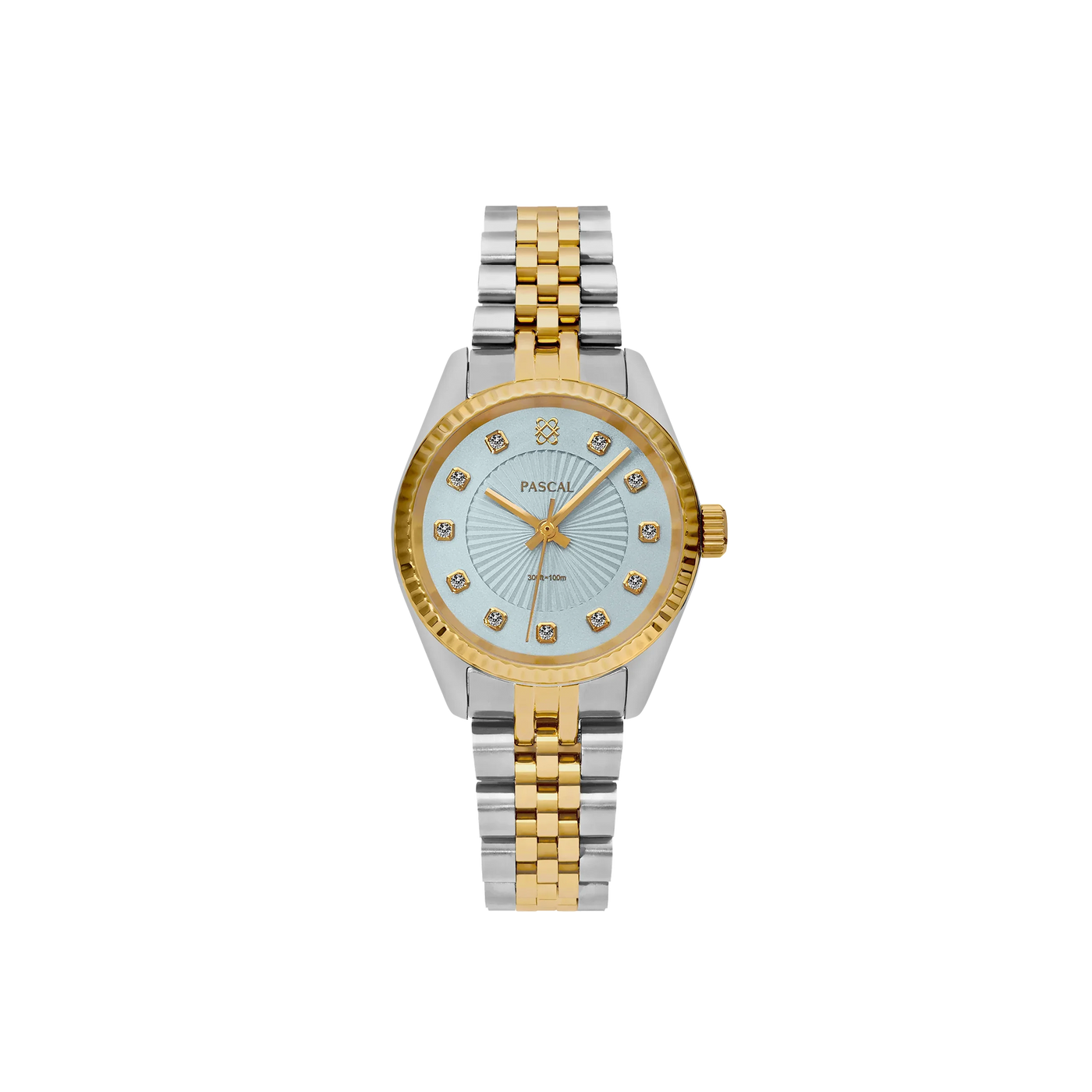 Set de regalo de reloj clásico atemporal con diamantes