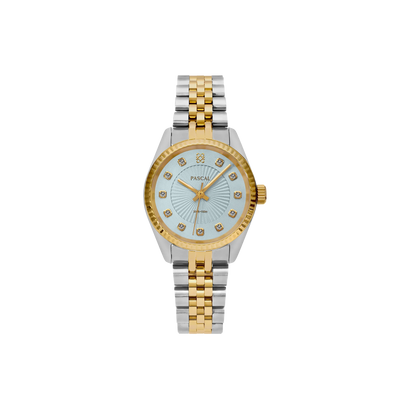 Set de regalo de reloj clásico atemporal con diamantes