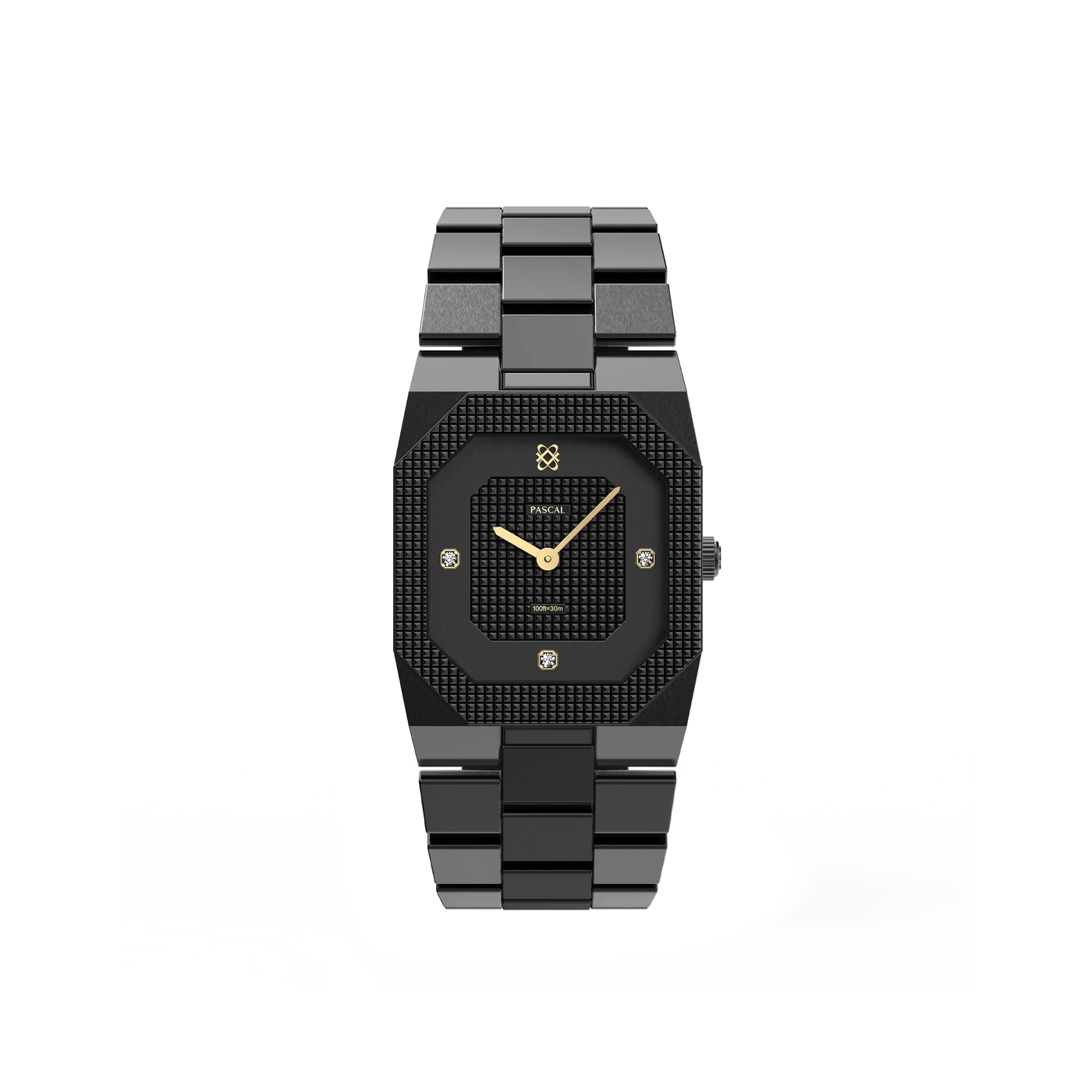 Achteckiges Clou de Paris Diamant-Uhr-Geschenkset