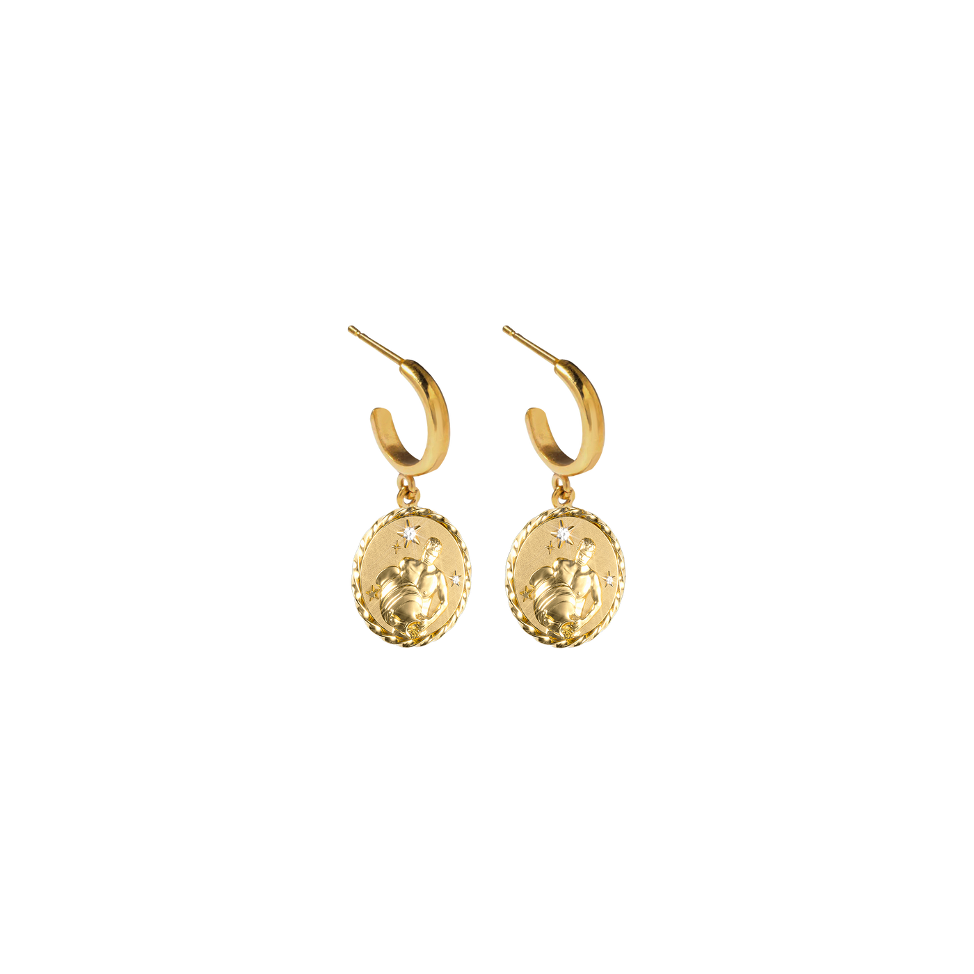 Aquarius Amulet Earrings