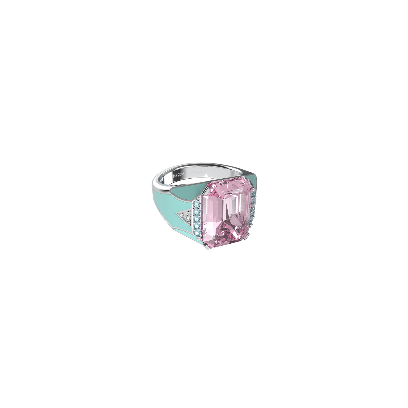 Artdeco Prism Anel de Coquetel de Diamante