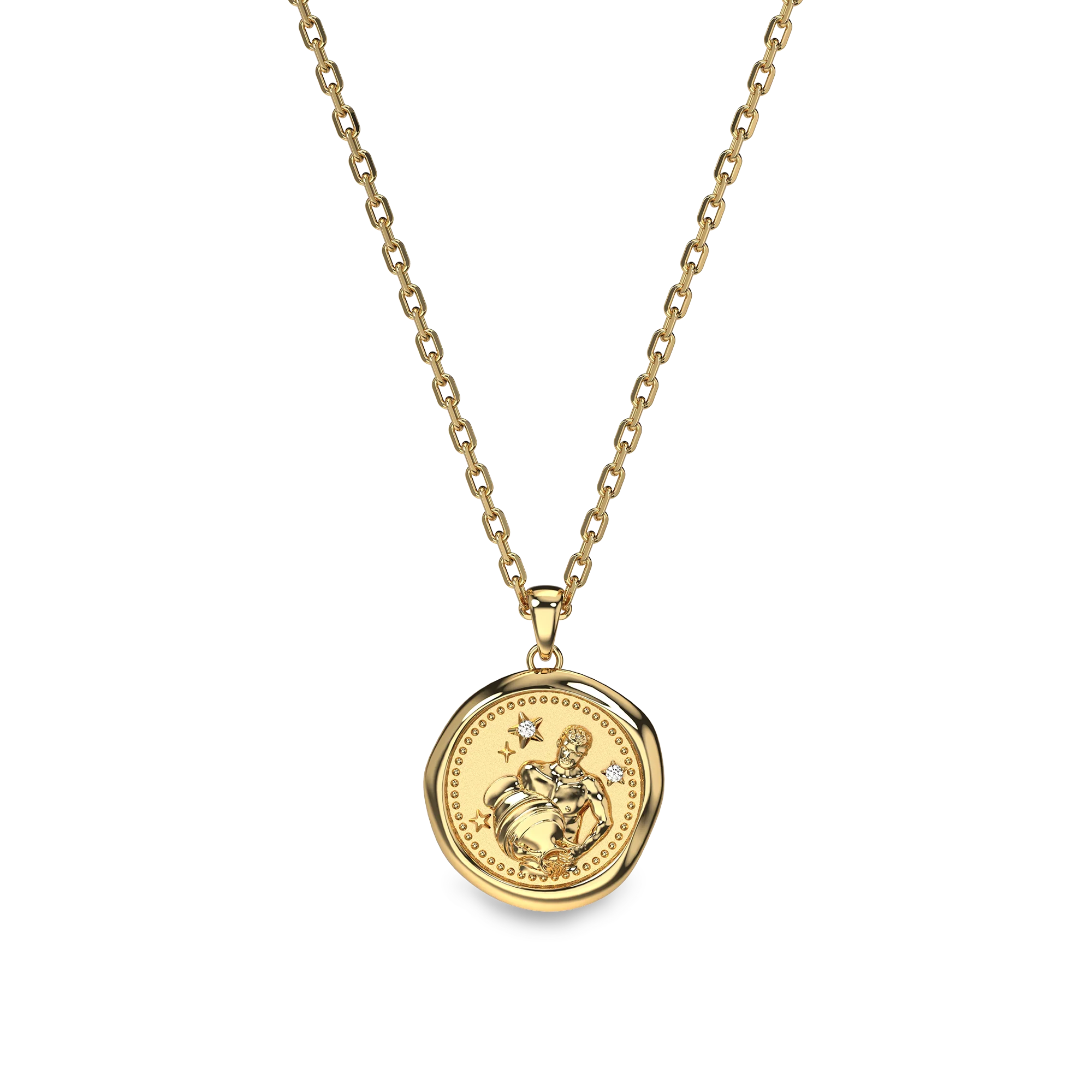 AstroSeal Aquarius Diamond Necklace- PASCAL