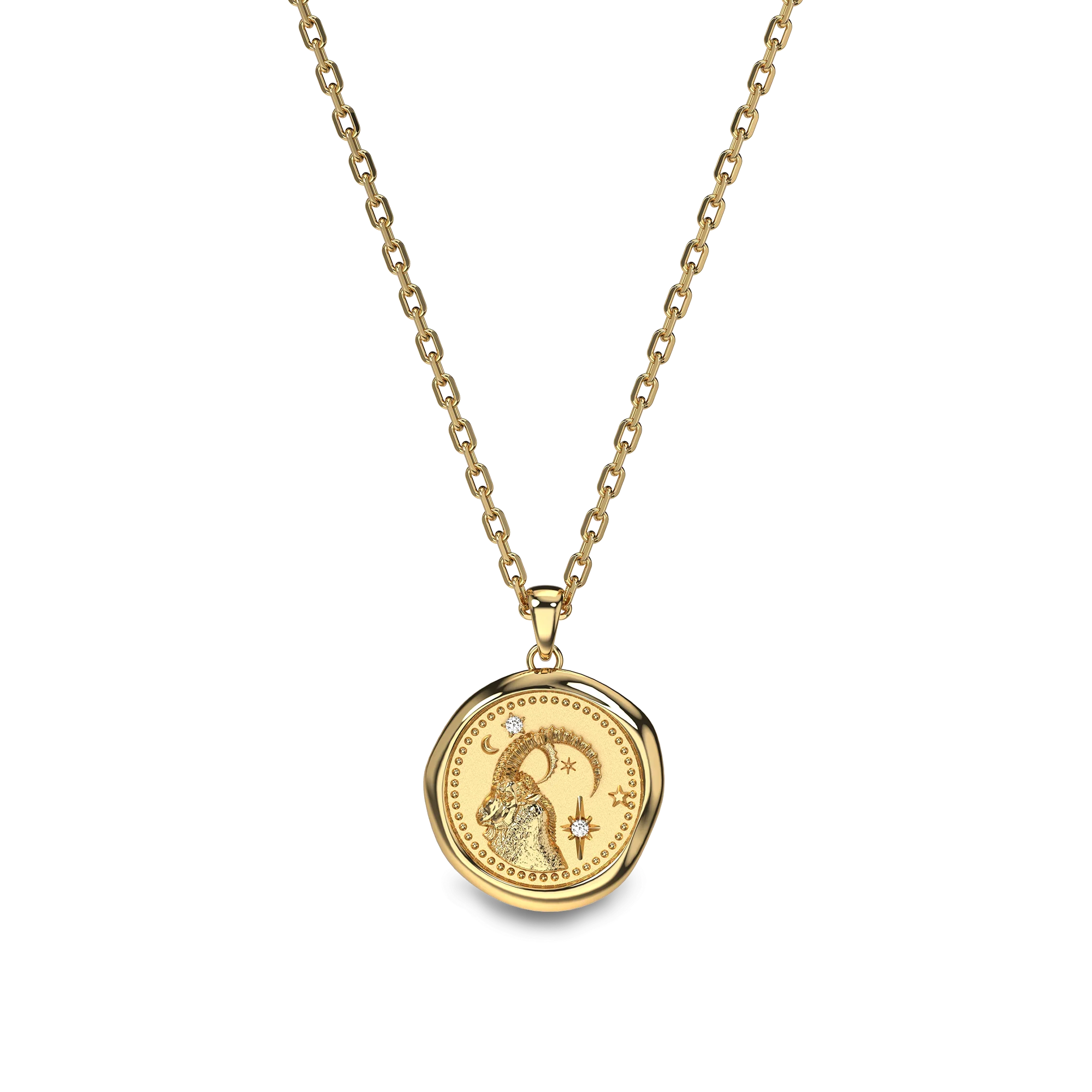 AstroSeal Capricorn Diamond Necklace- PASCAL