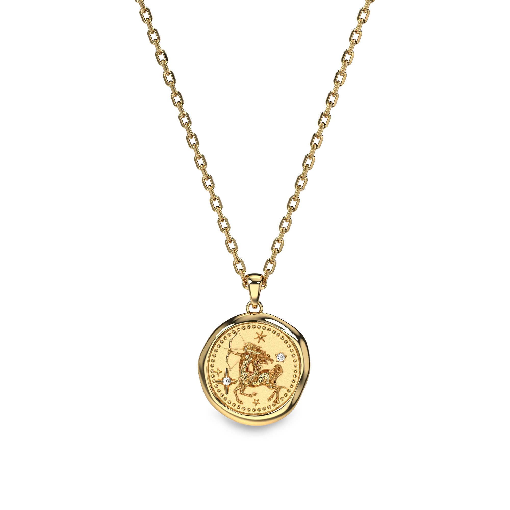 AstroSeal Sagittarius Diamond Necklace - PASCAL