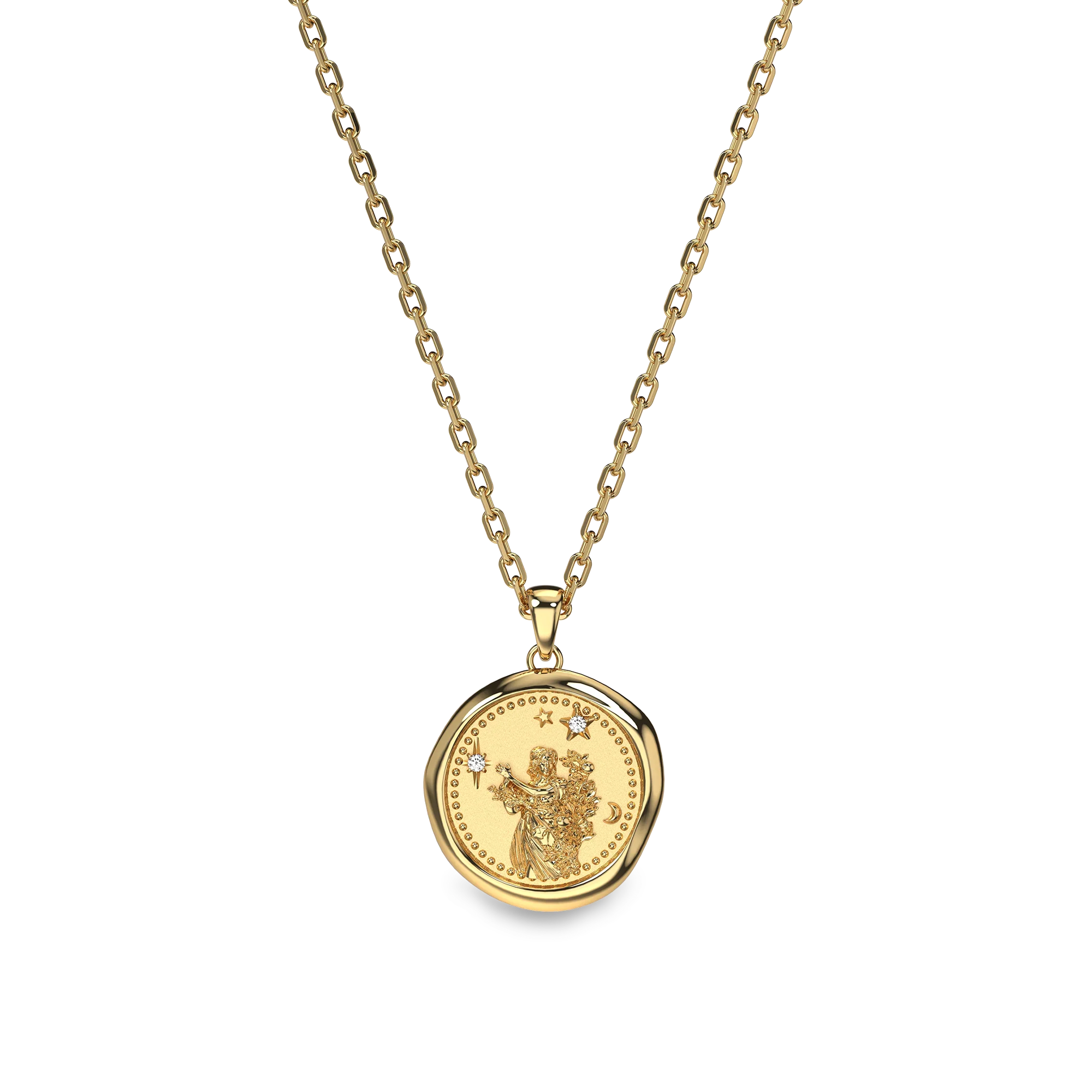 AstroSeal Virgo Diamond Necklace- PASCAL