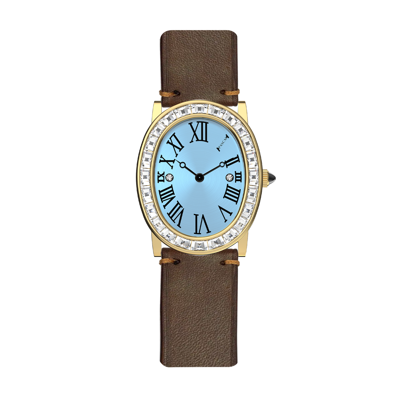 Oval Halo Diamond Watch (24mm x 30mm)