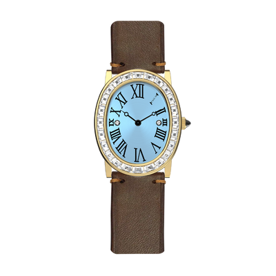 Oval Halo Diamond Watch (24mm x 30mm)