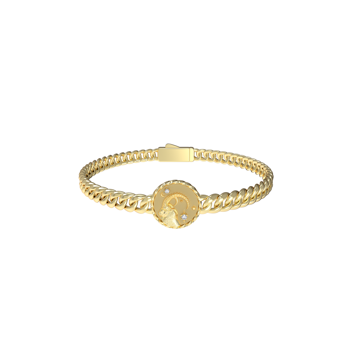 Charm de diamantes con el símbolo del zodiaco