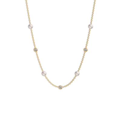 Gypsophila Perlen Diamant Halskette 