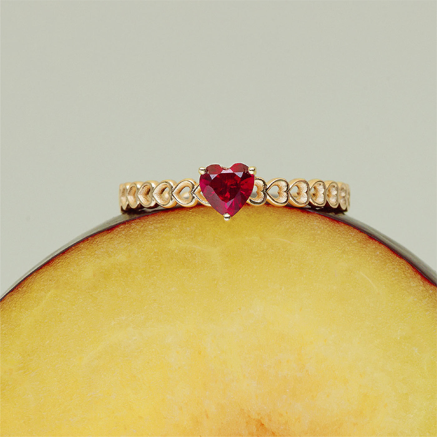 Heart Linked Promise Ring