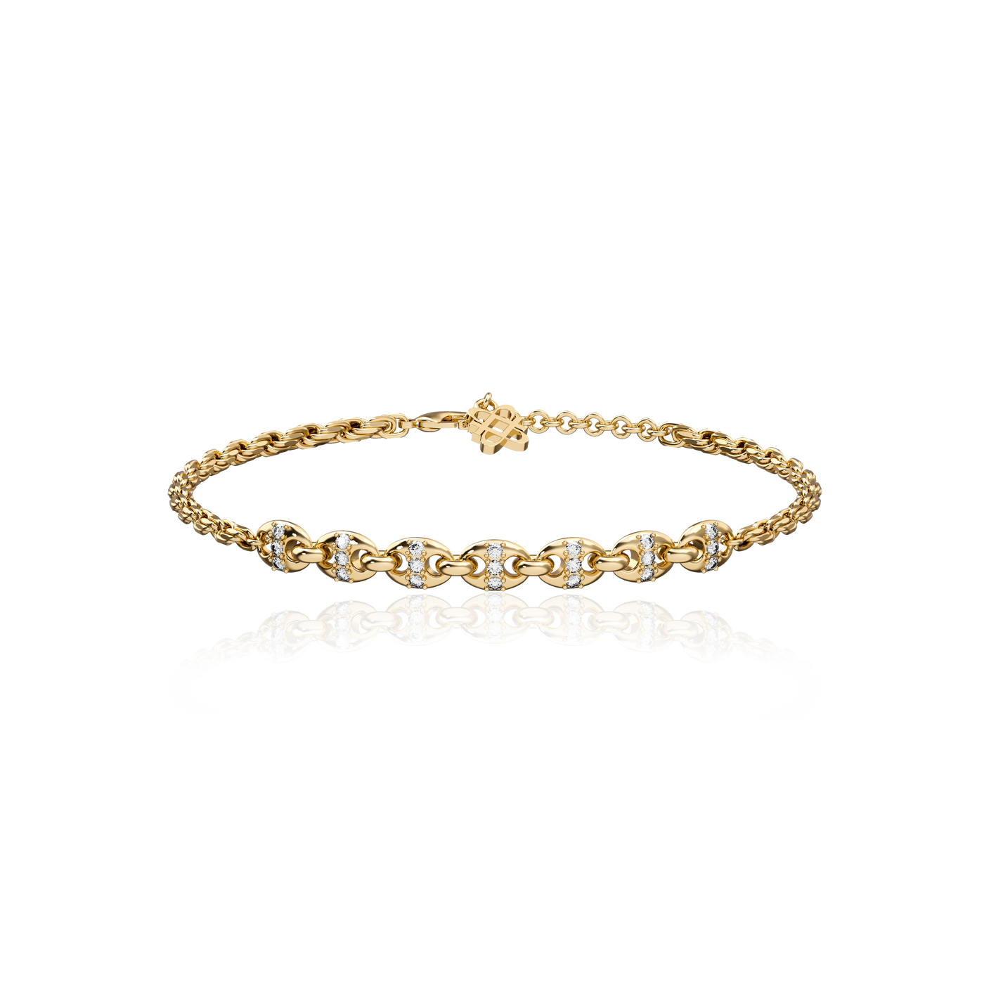 'Horsebit' Diamond Bracelet